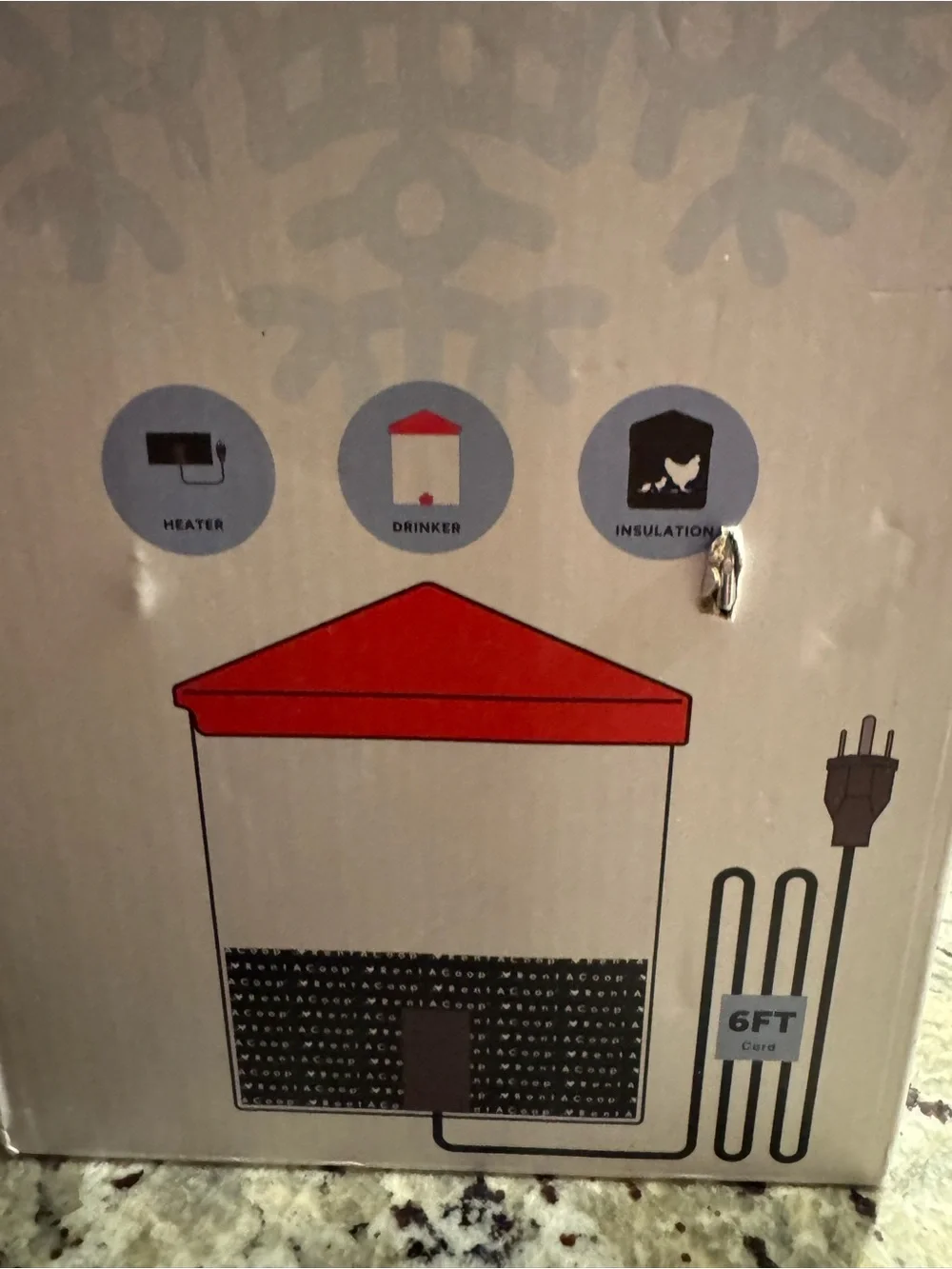 New! Rent A Coop Zero Chill Heated Drinker